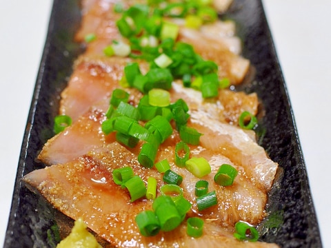 ぶりのごまだれ漬け